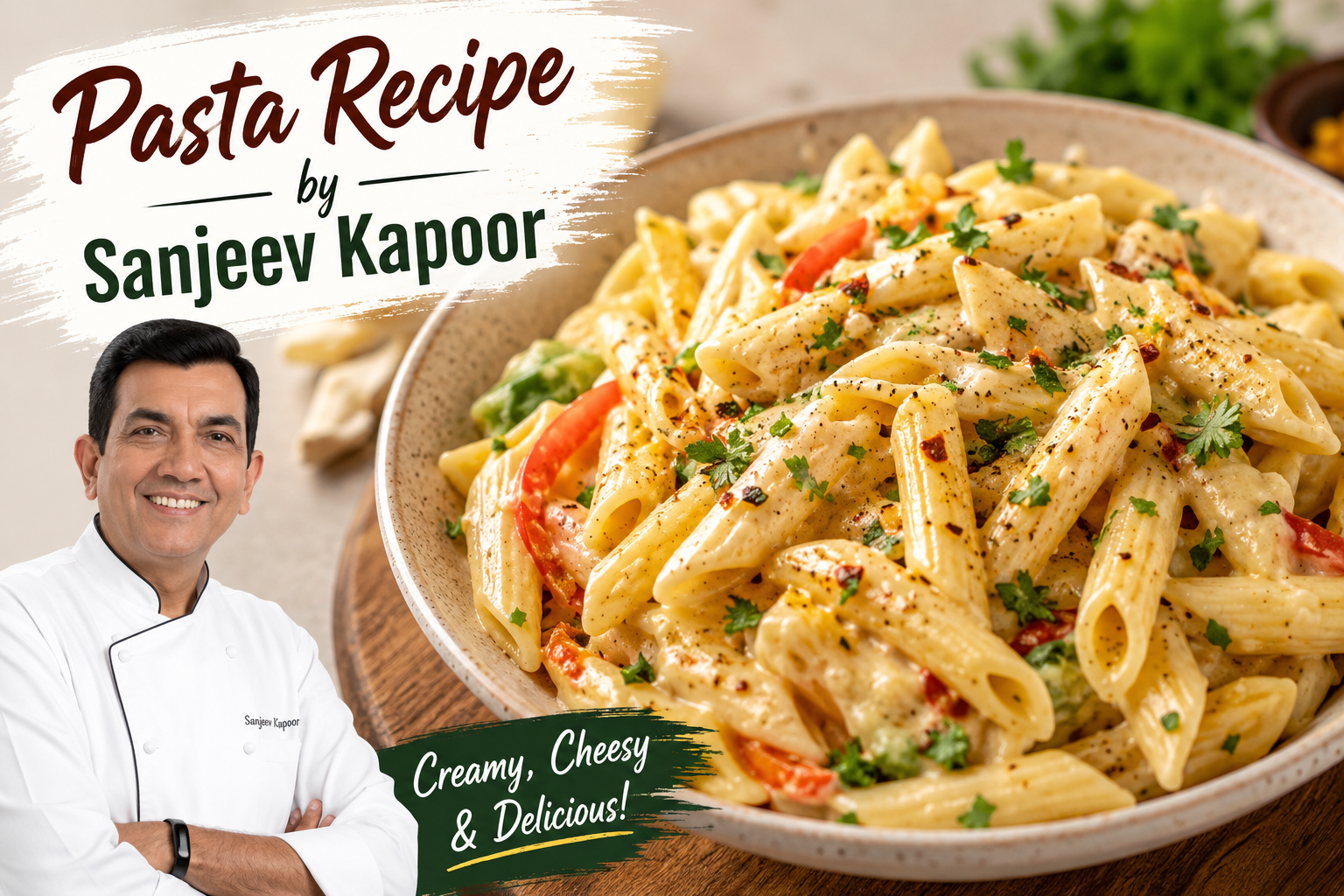 Read more about the article Pasta Recipe by Sanjeev Kapoor.