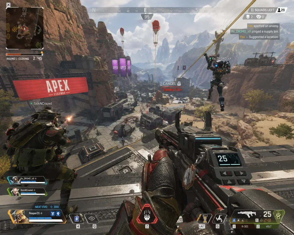 apex legends gameplay screenshot